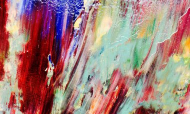 El çizimi. Soyut sanat arkaplanı. Renk dokusu. Modern, çağdaş sanat. Renkli tuval. Duvar dekoru arkaplanı