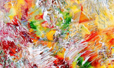 Renk dokusu. Tuvale elle çizilmiş yağlı boya resim. Soyut sanat geçmişi. Modern, çağdaş sanat. Renkli tuval. Duvar dekoru arkaplanı