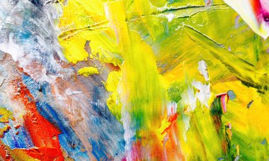 El çizimi. Soyut sanat arkaplanı. Renk dokusu. Modern, çağdaş sanat. Renkli tuval. Duvar dekoru arkaplanı