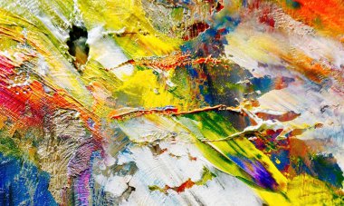 El çizimi. Soyut sanat arkaplanı. Renk dokusu. Modern, çağdaş sanat. Renkli tuval. Duvar dekoru arkaplanı