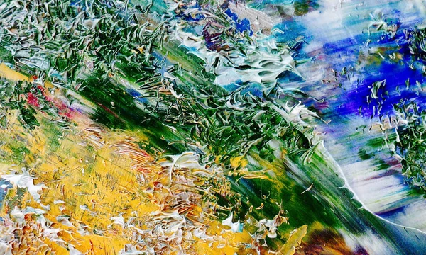 Abstrakcyjny Obraz Olejny Płótnie Tapeta Tle Nowoczesna Sztuka Wizualna Modne — Zdjęcie stockowe