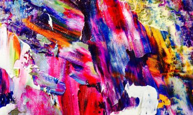 El çizimi. Soyut sanat arkaplanı. Renk dokusu. Modern, çağdaş sanat. Renkli tuval. Duvar dekoru arkaplanı