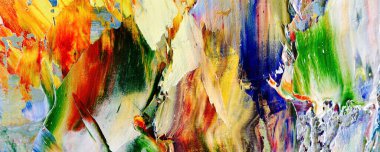 Renk dokusu. Tuvale elle çizilmiş yağlı boya resim. Soyut sanat geçmişi. Modern, çağdaş sanat. Renkli tuval. Duvar dekoru arkaplanı