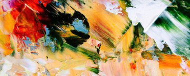 El çizimi. Soyut sanat arkaplanı. Renk dokusu. Modern, çağdaş sanat. Renkli tuval. Duvar dekoru arkaplanı