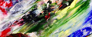 El çizimi. Soyut sanat arkaplanı. Renk dokusu. Modern, çağdaş sanat. Renkli tuval. Duvar dekoru arkaplanı