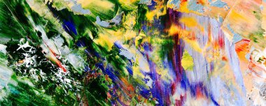 El çizimi. Soyut sanat arkaplanı. Renk dokusu. Modern, çağdaş sanat. Renkli tuval. Duvar dekoru arkaplanı