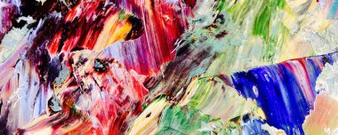 El çizimi. Soyut sanat arkaplanı. Renk dokusu. Modern, çağdaş sanat. Renkli tuval. Duvar dekoru arkaplanı