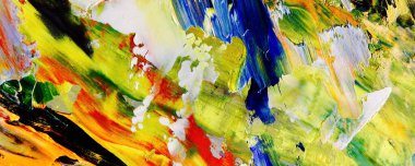 El çizimi. Soyut sanat arkaplanı. Renk dokusu. Modern, çağdaş sanat. Renkli tuval. Duvar dekoru arkaplanı