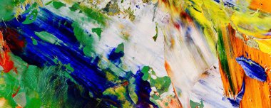 El çizimi. Soyut sanat arkaplanı. Renk dokusu. Modern, çağdaş sanat. Renkli tuval. Duvar dekoru arkaplanı