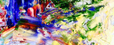 El çizimi. Soyut sanat arkaplanı. Renk dokusu. Modern, çağdaş sanat. Renkli tuval. Duvar dekoru arkaplanı