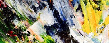 El çizimi. Soyut sanat arkaplanı. Renk dokusu. Modern, çağdaş sanat. Renkli tuval. Duvar dekoru arkaplanı