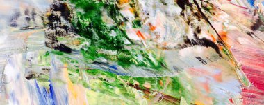 El çizimi. Soyut sanat arkaplanı. Renk dokusu. Modern, çağdaş sanat. Renkli tuval. Duvar dekoru arkaplanı