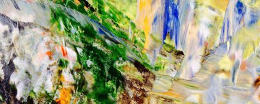 El çizimi. Soyut sanat arkaplanı. Renk dokusu. Modern, çağdaş sanat. Renkli tuval. Duvar dekoru arkaplanı