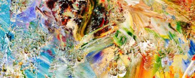 El çizimi. Soyut sanat arkaplanı. Renk dokusu. Modern, çağdaş sanat. Renkli tuval. Duvar dekoru arkaplanı