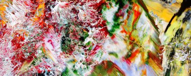 El çizimi. Soyut sanat arkaplanı. Renk dokusu. Modern, çağdaş sanat. Renkli tuval. Duvar dekoru arkaplanı