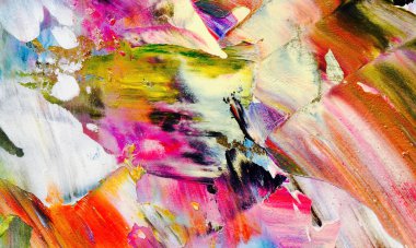 Tuval üzerinde soyut yağlı boya resim. arka plan duvar kağıdı. Modern motif görsel sanat. Moda el boyası. Duvar dekorasyonu ve duvar resimleri. Doku.