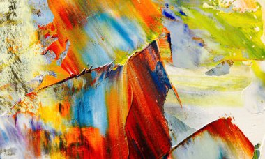 Renk dokusu. Tuvale elle çizilmiş yağlı boya resim. Soyut sanat geçmişi. Modern, çağdaş sanat. Renkli tuval. Duvar dekoru arkaplanı