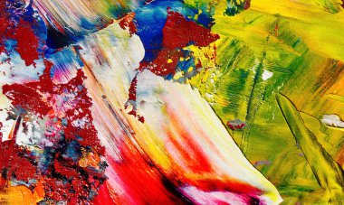 Renk dokusu. Tuvale elle çizilmiş yağlı boya resim. Soyut sanat geçmişi. Modern, çağdaş sanat. Renkli tuval. Duvar dekoru arkaplanı