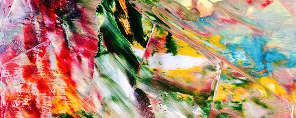 Hand Dragit Abstrakt Konst Bakgrund Färg Textur Oljemålning Duk Modern — Stockfoto