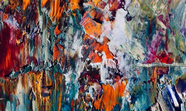 Tuval üzerinde soyut yağlı boya resim. arka plan duvar kağıdı. Modern motif görsel sanat. Moda el boyası. Duvar dekorasyonu ve duvar resimleri. Doku.