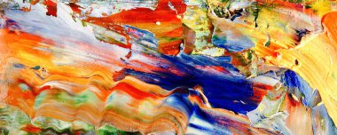 El çizimi. Soyut sanat arkaplanı. Renk dokusu. Modern, çağdaş sanat. Renkli tuval. Duvar dekoru arkaplanı