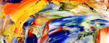 El çizimi. Soyut sanat arkaplanı. Renk dokusu. Modern, çağdaş sanat. Renkli tuval. Duvar dekoru arkaplanı