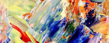 El çizimi. Soyut sanat arkaplanı. Renk dokusu. Modern, çağdaş sanat. Renkli tuval. Duvar dekoru arkaplanı