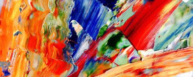 El çizimi. Soyut sanat arkaplanı. Renk dokusu. Modern, çağdaş sanat. Renkli tuval. Duvar dekoru arkaplanı