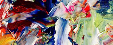 El çizimi. Soyut sanat arkaplanı. Renk dokusu. Modern, çağdaş sanat. Renkli tuval. Duvar dekoru arkaplanı