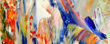 El çizimi. Soyut sanat arkaplanı. Renk dokusu. Modern, çağdaş sanat. Renkli tuval. Duvar dekoru arkaplanı