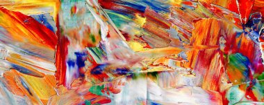 Renk dokusu. Tuvale elle çizilmiş yağlı boya resim. Soyut sanat geçmişi. Modern, çağdaş sanat. Renkli tuval. Duvar dekoru arkaplanı