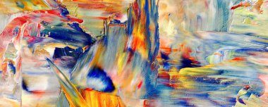 Renk dokusu. Tuvale elle çizilmiş yağlı boya resim. Soyut sanat geçmişi. Modern, çağdaş sanat. Renkli tuval. Duvar dekoru arkaplanı