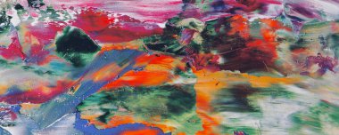 Renk dokusu. Tuvale elle çizilmiş yağlı boya resim. Soyut sanat geçmişi. Modern, çağdaş sanat. Renkli tuval. Duvar dekoru arkaplanı