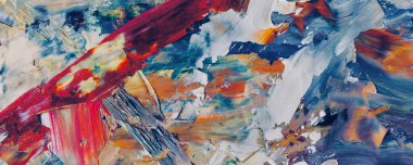 Renk dokusu. Tuvale elle çizilmiş yağlı boya resim. Soyut sanat geçmişi. Modern, çağdaş sanat. Renkli tuval. Duvar dekoru arkaplanı