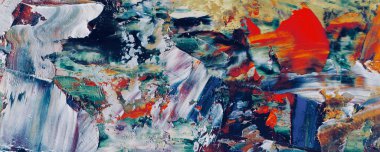 Renk dokusu. Tuvale elle çizilmiş yağlı boya resim. Soyut sanat geçmişi. Modern, çağdaş sanat. Renkli tuval. Duvar dekoru arkaplanı