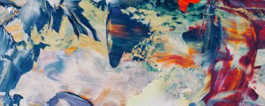 Renk dokusu. Tuvale elle çizilmiş yağlı boya resim. Soyut sanat geçmişi. Modern, çağdaş sanat. Renkli tuval. Duvar dekoru arkaplanı