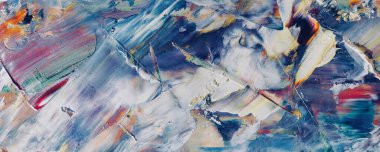 Renk dokusu. Tuvale elle çizilmiş yağlı boya resim. Soyut sanat geçmişi. Modern, çağdaş sanat. Renkli tuval. Duvar dekoru arkaplanı