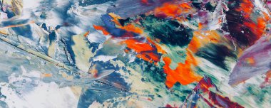 El çizimi. Soyut sanat arkaplanı. Renk dokusu. Modern, çağdaş sanat. Renkli tuval. Duvar dekoru arkaplanı