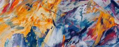 El çizimi. Soyut sanat arkaplanı. Renk dokusu. Modern, çağdaş sanat. Renkli tuval. Duvar dekoru arkaplanı