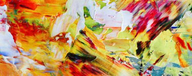 El çizimi. Soyut sanat arkaplanı. Renk dokusu. Modern, çağdaş sanat. Renkli tuval. Duvar dekoru arkaplanı