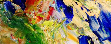 El çizimi. Soyut sanat arkaplanı. Renk dokusu. Modern, çağdaş sanat. Renkli tuval. Duvar dekoru arkaplanı