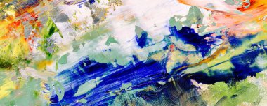 El çizimi. Soyut sanat arkaplanı. Renk dokusu. Modern, çağdaş sanat. Renkli tuval. Duvar dekoru arkaplanı