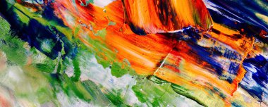 El çizimi. Soyut sanat arkaplanı. Renk dokusu. Modern, çağdaş sanat. Renkli tuval. Duvar dekoru arkaplanı