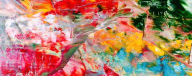 El çizimi. Soyut sanat arkaplanı. Renk dokusu. Modern, çağdaş sanat. Renkli tuval. Duvar dekoru arkaplanı