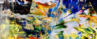 El çizimi. Soyut sanat arkaplanı. Renk dokusu. Modern, çağdaş sanat. Renkli tuval. Duvar dekoru arkaplanı