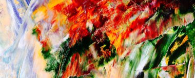 El çizimi. Soyut sanat arkaplanı. Renk dokusu. Modern, çağdaş sanat. Renkli tuval. Duvar dekoru arkaplanı