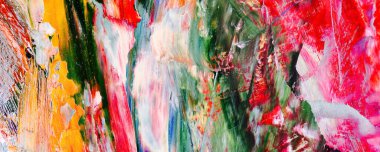 El çizimi. Soyut sanat arkaplanı. Renk dokusu. Modern, çağdaş sanat. Renkli tuval. Duvar dekoru arkaplanı