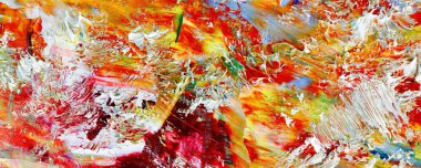 El çizimi. Soyut sanat arkaplanı. Renk dokusu. Modern, çağdaş sanat. Renkli tuval. Duvar dekoru arkaplanı