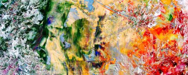 Renk dokusu. Tuvale elle çizilmiş yağlı boya resim. Soyut sanat geçmişi. Modern, çağdaş sanat. Renkli tuval. Duvar dekoru arkaplanı