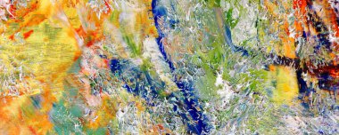 Renk dokusu. Tuvale elle çizilmiş yağlı boya resim. Soyut sanat geçmişi. Modern, çağdaş sanat. Renkli tuval. Duvar dekoru arkaplanı